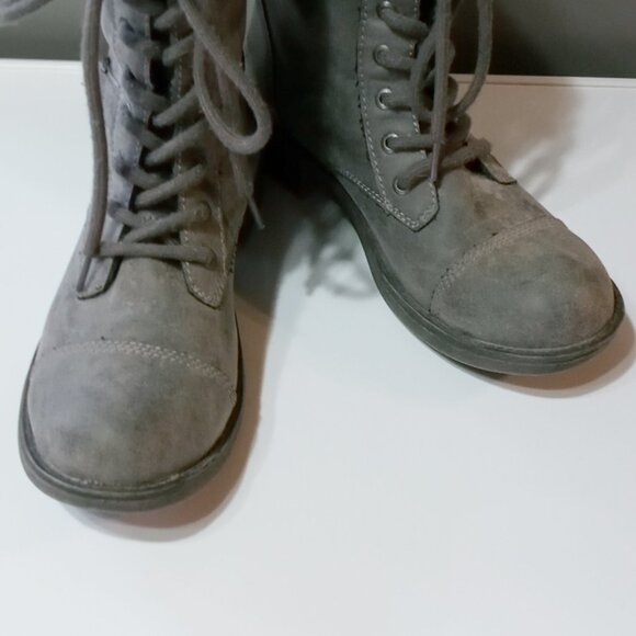 Rocket Dog Thunder Women's Gray Lace-up Boots Size 9 - Picture 2 of 9